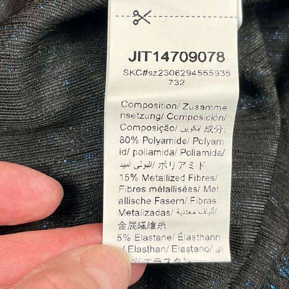 SHEIN Privé Surplice Neck Lantern Sleeve Bodycon Dress XL - Picture 7 of 11